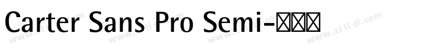 Carter Sans Pro Semi字体转换